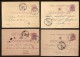 4 Postkaarten / Carte - Correspondance Van Nr. 45 Allen Met  Bestemming  GILLY Waarbij O.a. Stempel QUEST (zie Scan 2) ! - 1869-1888 León Acostado