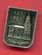 F1259 / Pazardzhik - Was Founded By Tatars 1485 - 1985 - Clock Tower - Bulgaria Bulgarie Bulgarien Bulgarije - Badge Pin - Villes