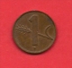 SWITZERLAND, 1955,  Circulated Coin XF, 1 Rap, Bronze KM46, C1885 - Andere & Zonder Classificatie