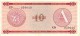 CUBA   10 Pesos Exchange Certificat  Serie A Emission De 1985  Pick FX4     ***** BILLET  NEUF ***** - Cuba