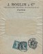 France J. ROULIN & Cie, PARIS ETRANGER 1919 Cover Lettre Semeuse Camée & Lignée (2 Scans) - 1906-38 Säerin, Untergrund Glatt