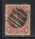 Canada Used Scott #22 1c Victoria Large Queen, Fancy Cork Cancel - Oblitérés