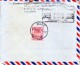 Johore/malaya 1954 Cover To Pudukottai, India With Madras Custom Clearence Marking And Slogan Cancellation On Back - Johore