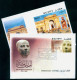 EGYPT / 2002 /  THE EGYPTIAN MUSEUM / CHEOPS / EGYPTOLOGY / SCULPTURE / 2 FDCS - Brieven En Documenten