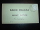 CARTE TP 6C OBL. 25 OCT 55 TELUKANSON POUR RADIO MALAYA - Fédération De Malaya