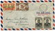 NOUVELLE-CALEDONIE LETTRE PAR AVION VOIE U.S.A. DEPART KONE 25 JANV 46 Nelle CALEDONIE POUR LA FRANCE - Cartas & Documentos