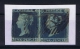 Great Britain SG  14   Yv Nr 4, Used Pair  Watermark Inverted  CV UKP 1700 Small Tear At Right Side (see Reverse Scan) - Gebruikt