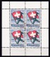 Schweiz Soldatenmarken 1939 Flieger K.P. 21 Block Gestempelt - Vignetten
