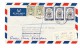 1950 Flugpost-R-Brief Von Jordanien Amman Nach London Mit 2 X 15 M Palästina Hilfe Und 3 X 20 F - Jordan