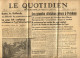 JOURNAL - LE QUOTIDIEN  - BRUXELLES - 4 AOUT 1945  + SON MANCHON AVEC TIMBRE 5 C - Andere & Zonder Classificatie