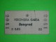 Railway,train Terminal Ticket,peronne Passenger Voucher,traveller Pass,Serbia,Yugoslavia,Belgrade Station - Europe