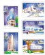 MACAO - 10 SPECIAL CARDS - 1999 Modern Buildings - SPECIAL CANCELLATION - Usados