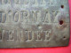 ANCIENNE PETITE PLAQUE EN CUIVRE ECRIT : BAILLY MAURICE LA MAURICETTE ST ANDRE D'ORNAY VENDEE - Rame