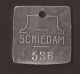 Schiedam / Roterdam HONDEN PENNING / DOG TOKEN / AMULET POUR CHIEN 1936 - Andere & Zonder Classificatie