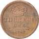 Monnaie, États Italiens, NAPLES, Ferdinando II, 2 Tornesi, 1852, TTB+, Cuivre - Neapel & Sizilien