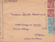 France 1945 Cover To Croix Rouge Belgium Iris CONTROLÉ Label Censure Zensur Censor BRUXELLES Arrival Cancel (2 Scans) - 1939-44 Iris