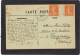 Yvert  158 Paire Avec Inter Panneau Semeuse Cachet  Perlé ILE GARO Finistère 1923 Sur Carte Postale Bateau - Briefe U. Dokumente