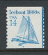 USA 1985 Scott # 2132. Transportation Issue: Iceboat 1880s. Set Of 3 With  P#1 To P#3, MNH (**). - Roulettes (Numéros De Planches)