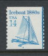 USA 1985 Scott # 2132. Transportation Issue: Iceboat 1880s. Set Of 3 With  P#1 To P#3, MNH (**). - Coils (Plate Numbers)