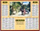 CALENDRIER ALMANACH DES  POSTES 1962 OBERTHUR  PLAISIRS CHAMPETRES SANS FEUILLETS - Big : 1961-70