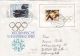 LAKE PLACID'80 WINTER OLYMPIC GAMES, SKIING, EMBOISED SPECIAL COVER, 1980, GERMANY - Hiver 1980: Lake Placid