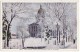 DENVER CO ~ STATE CAPITOL BUILDING AND GROUNDS, WINTER SNOW SCENE ~ C1940s Vintage Colorado Postcard - Denver