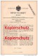 Original Patentschrift - Herm. Gardy In Parchim I. Meckl., 1890 , Schneidwerkzeug , Werkzeug , Mecklenburg !!! - Parchim