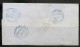 UK -  1851 ENTIRE COVER Paper BLUE - Plate 106 - Part Of Adjoining Stamp -to DEWSBURY - LEEDS &  WAKEFIELD Blue Cancels - Covers & Documents