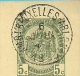 Entier 1895 Met Treinstempel (ambulant) AMBt. BRUXELLES-ARLON Met Omkaderde Naamstempel (griffe D´origine) ARLON - Ambulante Stempels