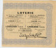 BILLET LOTERIE  SUISSE UNIVERSITE DE FRIBOURG  1892 - Billets De Loterie