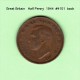 GREAT BRITAIN    1/2  PENNY  1944  (KM # 844) - C. 1/2 Penny