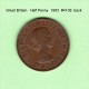 GREAT BRITAIN    1/2  PENNY  1963  (KM # 896) - C. 1/2 Penny