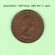 GREAT BRITAIN    1/2  PENNY  1965  (KM # 896) - C. 1/2 Penny