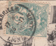 1905, MARSEILLE LIGNE D'ALGER,  CP ALGERIE LES MARCHES DU SUD/1952 - Maritime Post