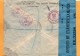 Palestine 1945 Censored Registered Cover Mailed To USA - Palestine