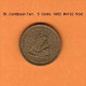 BRITISH CARIBBEAN TERRITORIES    5  CENTS  1966  (KM # 4) - British Caribbean Territories