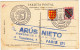 Tarjeta Postal / Argentine / Vista Panoramica De La Ciudad De Catamarca / 3 Timbres / Stamps / 1955 - Enteros Postales