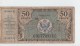 BILLETS.UNITED STATE MILITARY.50 CTS.PLIS - Autres - Amérique