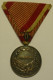 Hongrie Hungary Ungarn 1917  "" Medal Of Bravery "" KAROLY / FORTITUDINI "" Silver + Metal Medal Lot 2 Medals - Autres & Non Classés