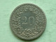 1887 - 20 Rappen / KM 29 ( Uncleaned - For Grade, Please See Photo ) ! - Autres & Non Classés