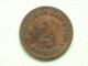 1910 A - 2 Pfennig / KM 16 ( Uncleaned Coin - For Grade, Please See Photo ) !! - 2 Pfennig