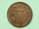 1821 - 1 Cent / KM 47 ( Uncleaned Coin - For Grade, Please See Photo ) !! - 1815-1840 : Willem I