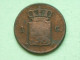 1876 - 1 Cent / KM 100 ( Uncleaned Coin - For Grade, Please See Photo ) !! - 1849-1890 : Willem III