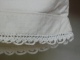 Delcampe - Chemise De Nuit Pur Lin Monogramme AB Manches, Jabot, Encolure Dentellés .Voir Photos. - Encaje