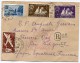 ST PIERRE ET MIQUELON FRANCE LIBRE  LETTRE RECOMMANDEE DEPART ST PIERRE ET MIQUELON 31-8-1948 POUR LE GABON - Storia Postale