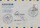 SUEDE - 1954 - LETTRE AEROGRAMME Avec 1° VOL STOCKHOLM à LOS ANGELES - RETOUR à L'ENVOYEUR - Brieven En Documenten