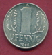 F2449 / - 1 Pfening 1968 (A) - DDR , Germany Deutschland Allemagne Germania - Coins Munzen Monnaies Monete - 1 Pfennig