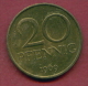 F2480 / - 20 Pfening 1969 (A) - DDR , Germany Deutschland Allemagne Germania - Coins Munzen Monnaies Monete - 20 Pfennig