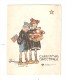 Carte 8,5/11cm : Christmas Gretting : Garçon Avec Drapeau Américain & Une Fillette Tenant 1 Père Noël  Anita Park ???? - Guerre 1914-18