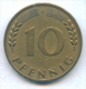 F2537 / - 10 Pfening 1950 ( J ) - FRG , Germany Deutschland Allemagne Germania - Coins Munzen Monnaies Monete - 10 Pfennig